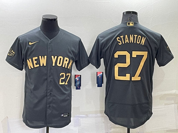Giancarlo Stanton New York Yankees charcoal All-Star jersey