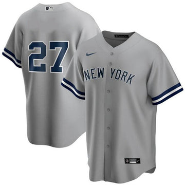 Giancarlo Stanton New York Yankees grey jersey