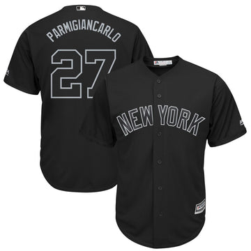 Giancarlo Stanton Parmigiancarlo Majestic New York Yankees black jersey