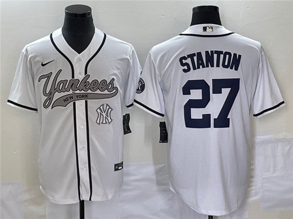 Giancarlo Stanton New York Yankees white jersey