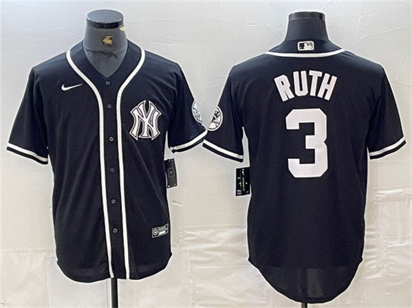 Babe Ruth New York Yankees black jersey