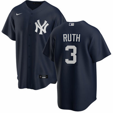 Babe Ruth New York Yankees navy jersey