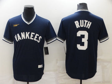Babe Ruth New York Yankees navy jersey