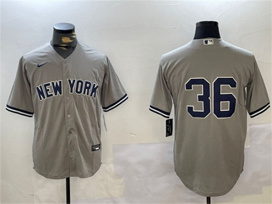 Clarke Schmidt New York Yankees gray jersey