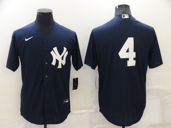 Lou Gehrig New York Yankees navy jersey
