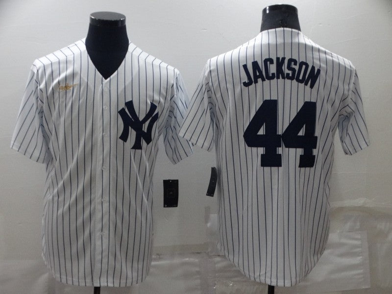 Reggie Jackson New York Yankees white jersey