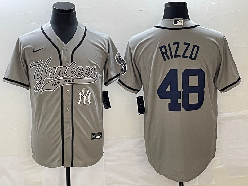 Anthony Rizzo New York Yankees gray jersey