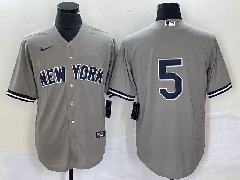 Joe DiMaggio New York Yankees grey jersey