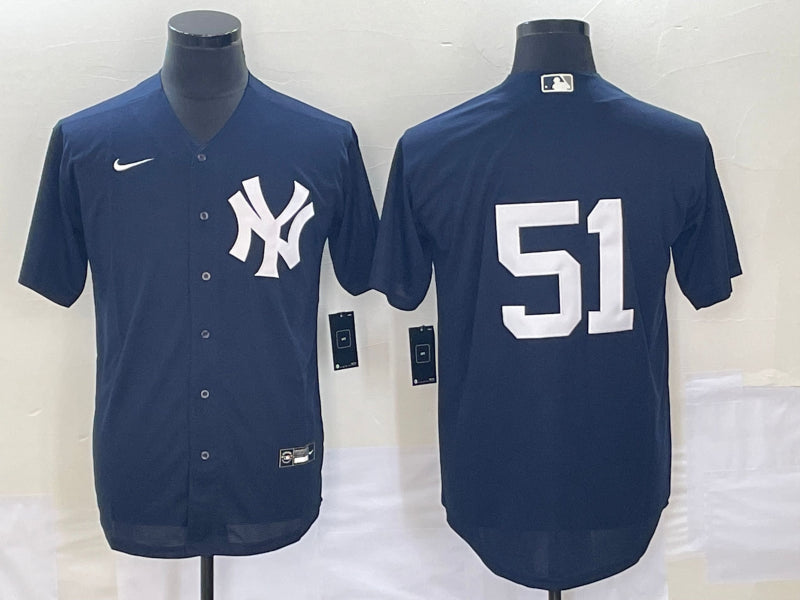 Bernie Williams New York Yankees navy jersey