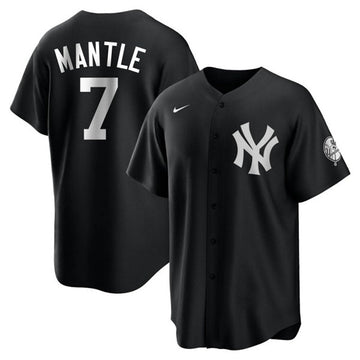 Mickey Mantle New York Yankees black jersey