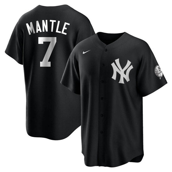 Mickey Mantle New York Yankees black jersey