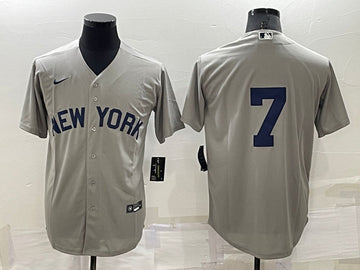 Mickey Mantle New York Yankees gray jersey