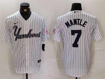 Mickey Mantle New York Yankees white jersey