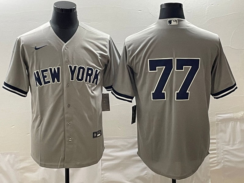 Clint Frazier New York Yankees gray jersey
