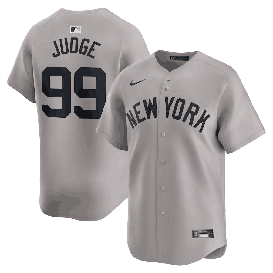 Aaron Judge New York Yankees gray Away jersey