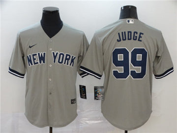 Aaron Judge New York Yankees grey jersey