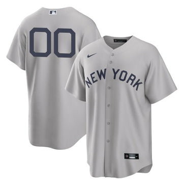 Custom New York Yankees grey jersey