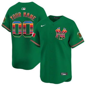 Custom New York Yankees green jersey