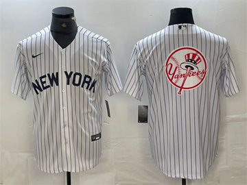 Team Big Logo New York Yankees white jersey