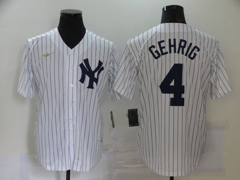 New York Yankees white Throwback jersey