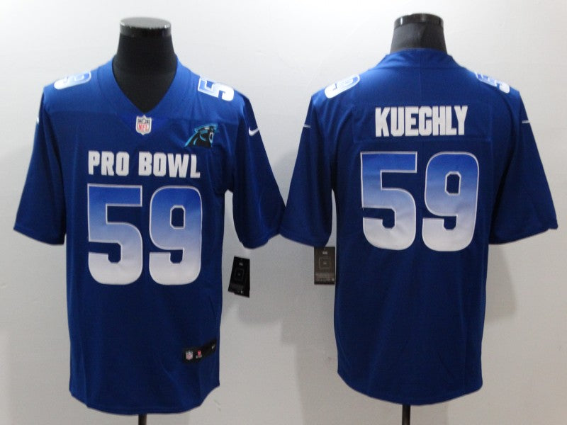 Luke Kuechly Carolina Panthers royal Game jersey