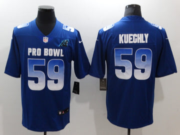 Luke Kuechly Carolina Panthers royal Game jersey