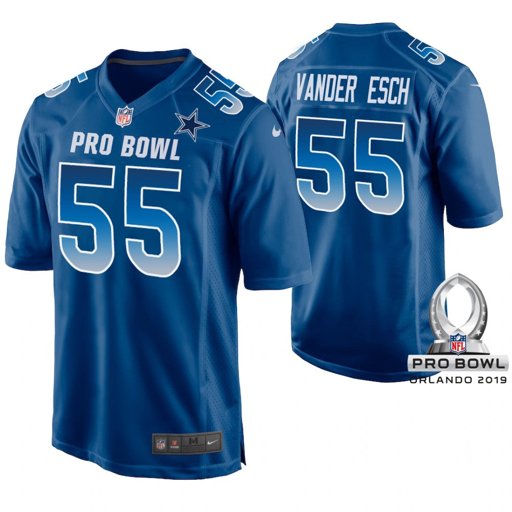 Leighton Vander Esch Dallas Cowboys royal Game jersey