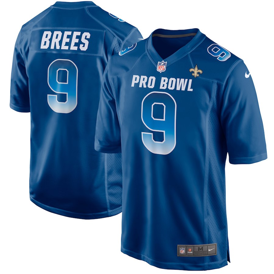 Drew Brees New Orleans Saints royal Game jersey