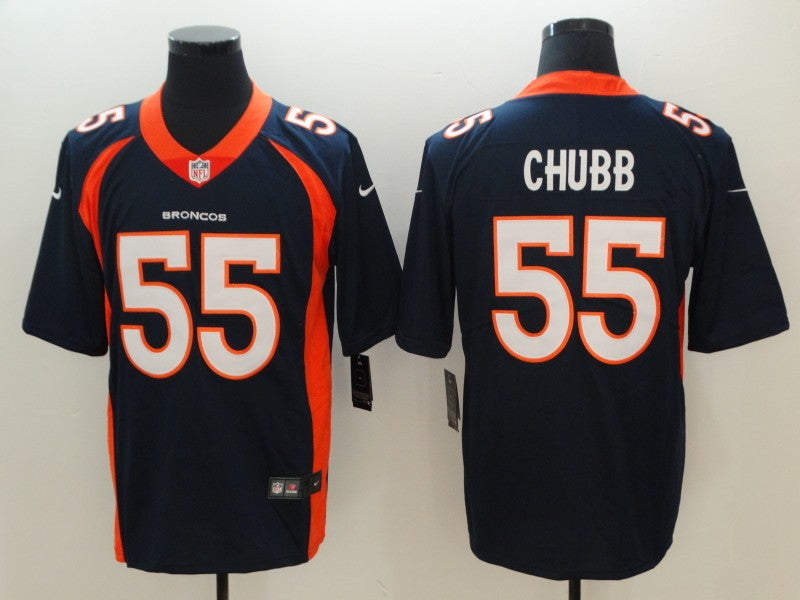 Bradley Chubb Denver Broncos navy jersey