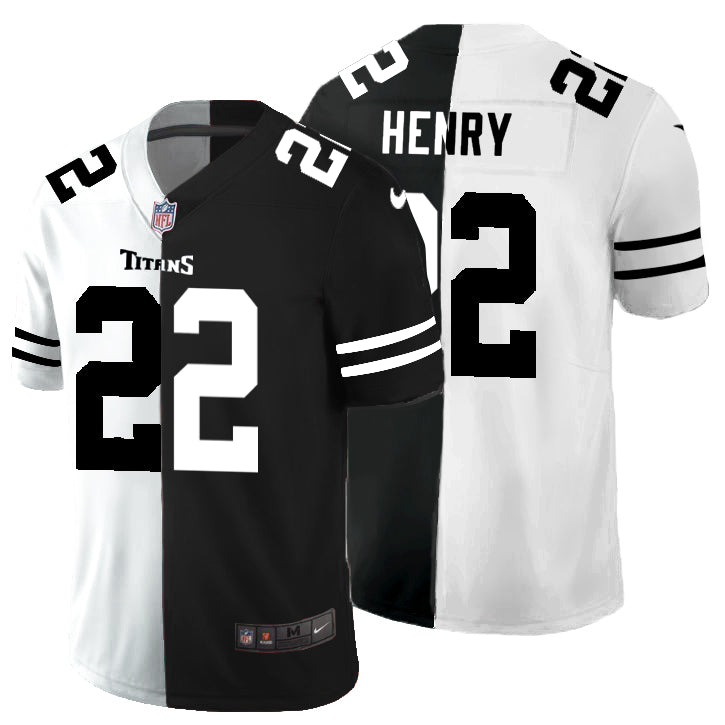 Derrick Henry Tennessee Titans black Split jersey
