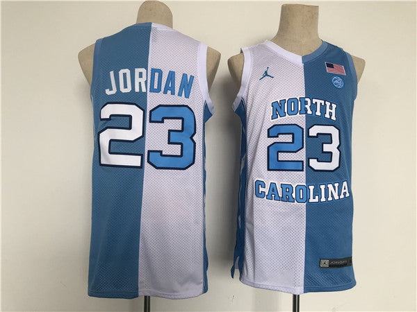 Michael North Carolina Tar Heels white Split jersey