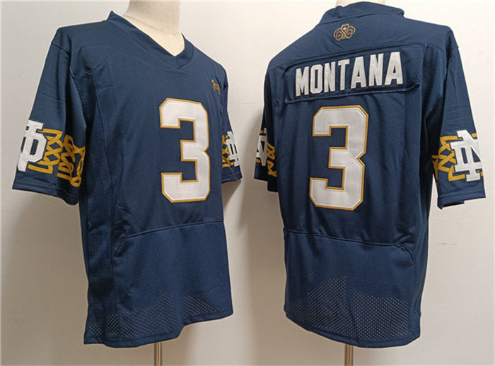 Joe Montana Notre Dame Fighting Irish navy jersey