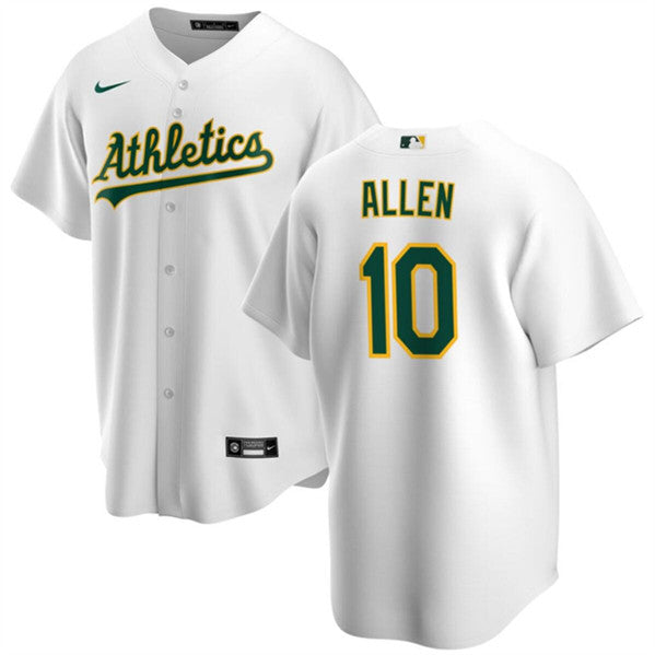 Nick Allen Oakland Athletics white jersey