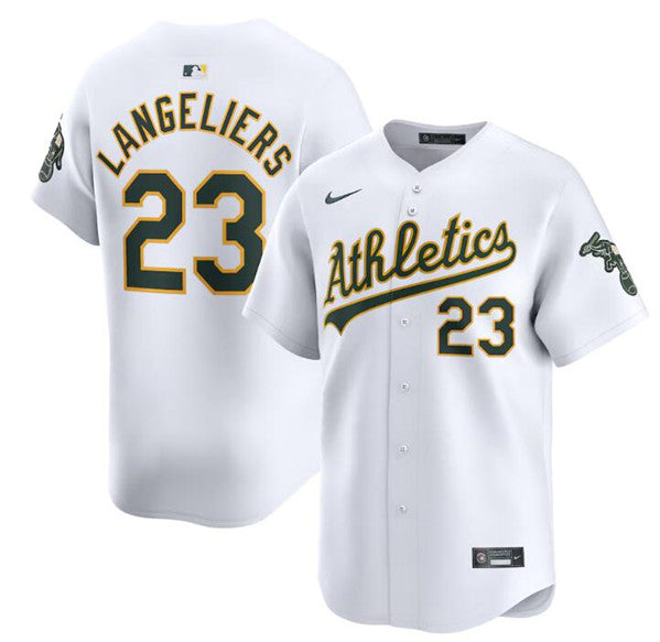 Shea Langeliers Oakland Athletics white Home jersey