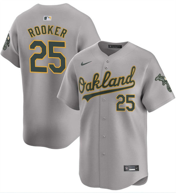 Brent Rooker Oakland Athletics gray Away jersey