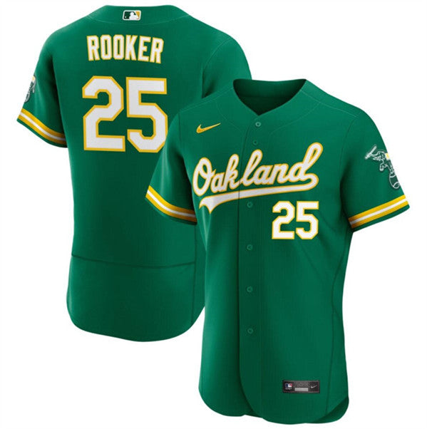 Brent Rooker Oakland Athletics green jersey