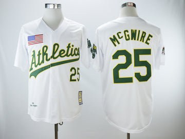 Mark McGwire Oakland Athletics white Throwback jersey