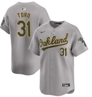 Abraham Toro Oakland Athletics gray Away jersey