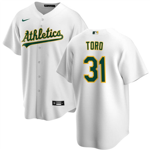 Abraham Toro Oakland Athletics white jersey
