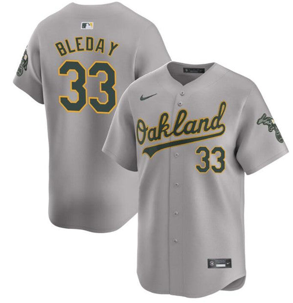 JJ Bleday Oakland Athletics gray Away jersey