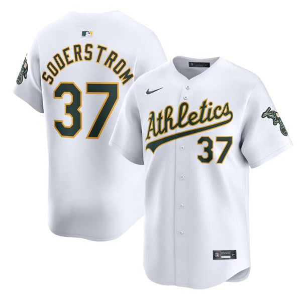 Tyler Soderstrom Oakland Athletics white Home jersey