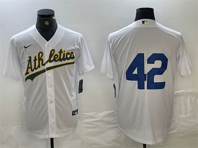 Jackie Robinson Oakland Athletics white jersey