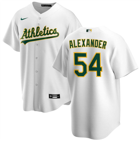 Scott Alexander Oakland Athletics white jersey