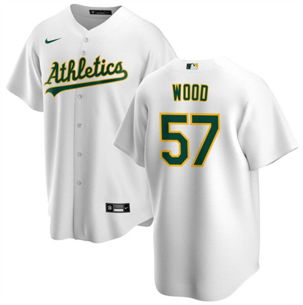 Alex Wood Oakland Athletics white jersey