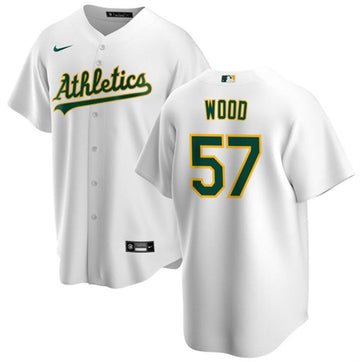 Alex Wood Oakland Athletics white jersey