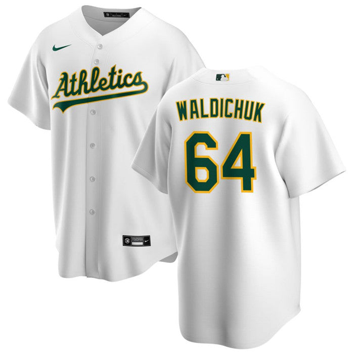 Ken Waldichuk Oakland Athletics white jersey