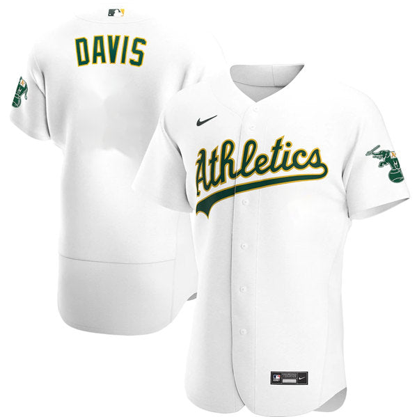 Custom Oakland Athletics white jersey