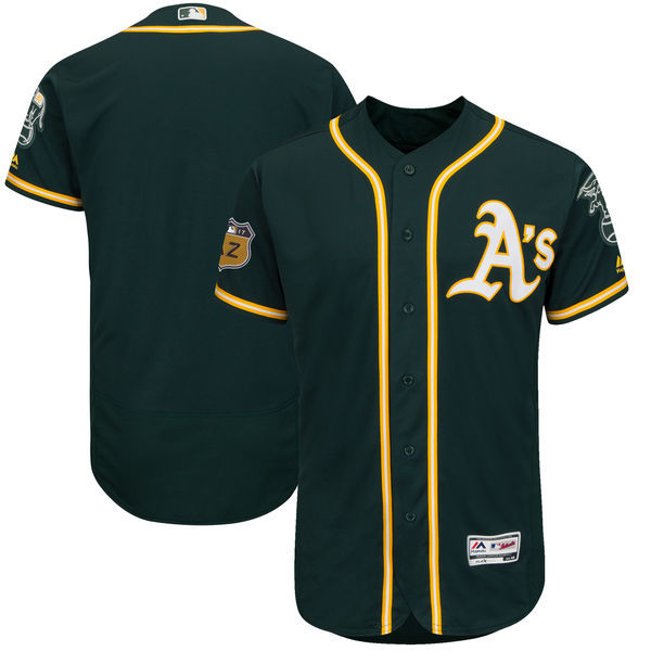 Majestic Oakland Athletics green Authentic jersey