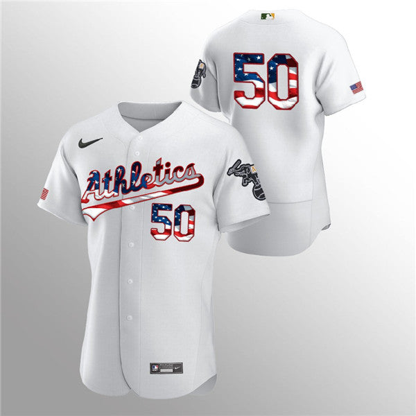 Oakland Athletics white jersey