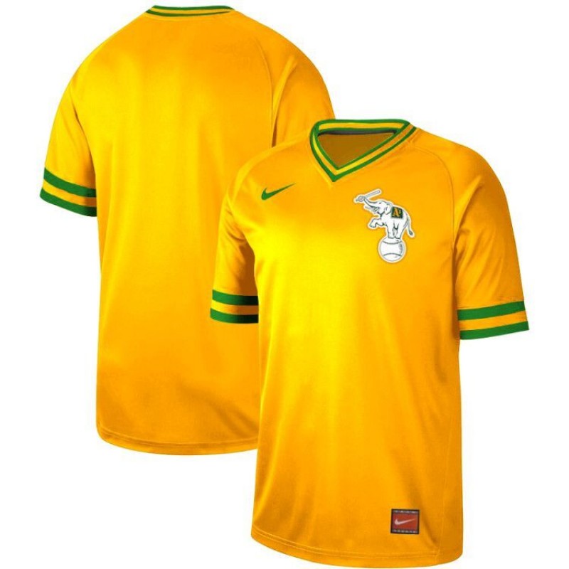 Oakland Athletics yellow Legend jersey